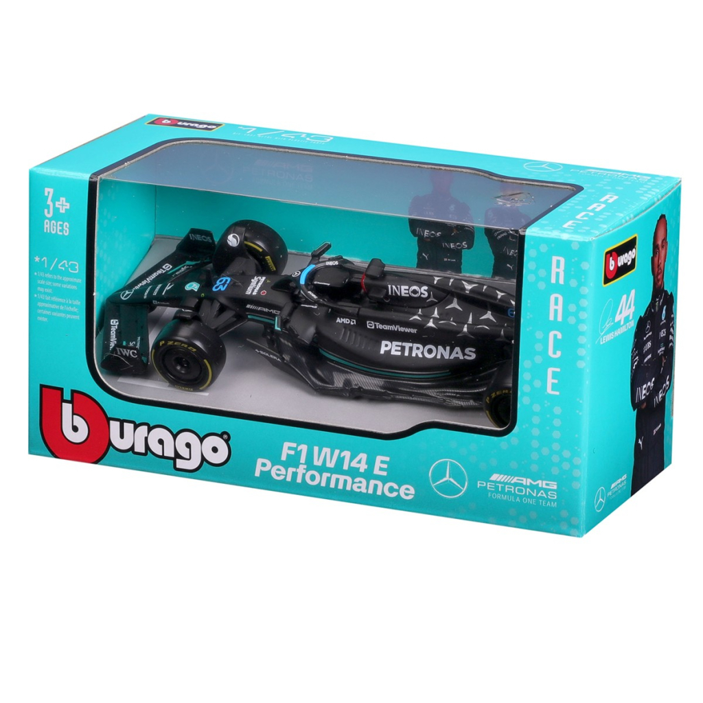 Машина Bburago Mercedes-AMG F1 W14 E Performance (2023) (143) (18-38080)