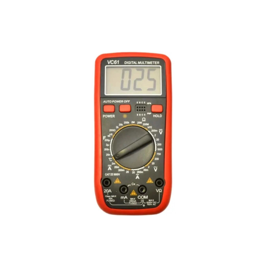 Цифровий мультиметр Voltronic VC-61 V, A, R, С (VC-61)