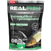 Прикормка Real Fish Silver Series Товстолоб-амур Кріп 0.9kg (809.00.37)