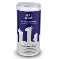 Вологі серветки для тварин Pet Clean PET GROOMING WIPES для грумінгу, щоденне очищення з ароматом квітів японської вишні 50 шт (8939111098694)