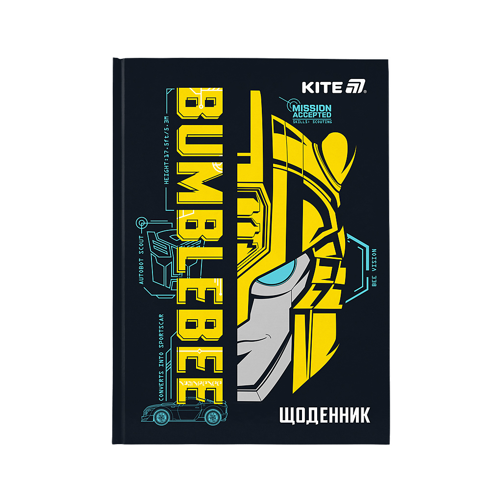 Щоденник шкільний Kite Transformers, тверда обкладинка (TF25-262)