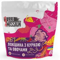 Їжа швидкого приготування Food Mission Локшина з куркою та овочами 65 г (fm.30580)