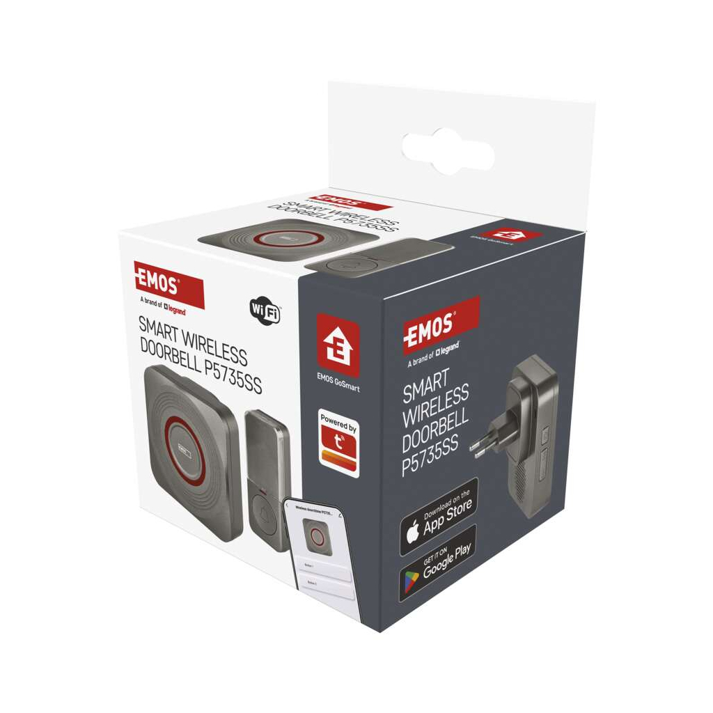 Дверний дзвінок EMOS бездротовий P5735SS WiFi (P5735SS)