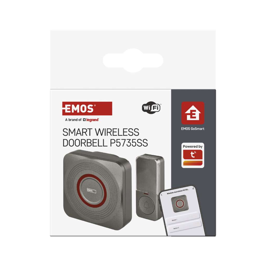Дверний дзвінок EMOS бездротовий P5735SS WiFi (P5735SS)