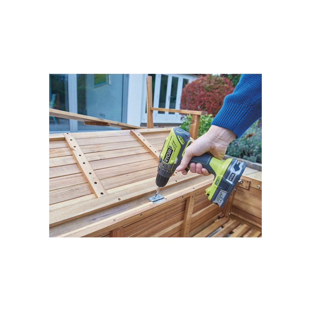 Шуруповерт Ryobi R18PD2-215G 18V, 2х1.5Ah, 40Нм, 400/1350об/хв (5133005302)
