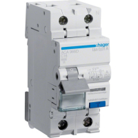 Differential circuit breaker Hager 1-pole +N 16A C 10mA (6kA) A (B) (ACA966D)