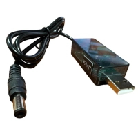 Кабель живлення USB to DC 5.5x2.1mm 0.8m 12V 1.5A XoKo (DC-5-12-1,5A)