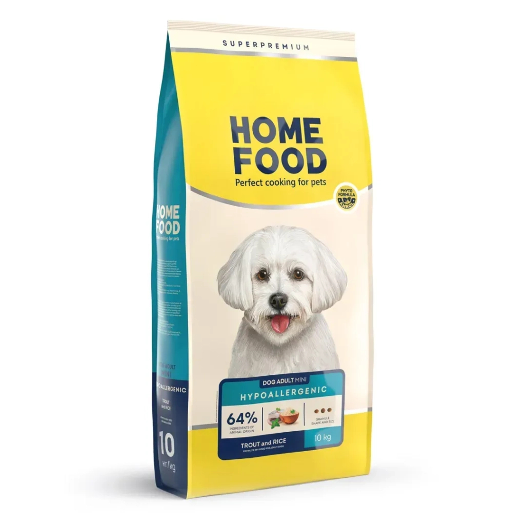 Сухий корм для собак Home Food ADULT MINI Hypoallergenic з фореллю та рисом 10 кг (4820235020316)