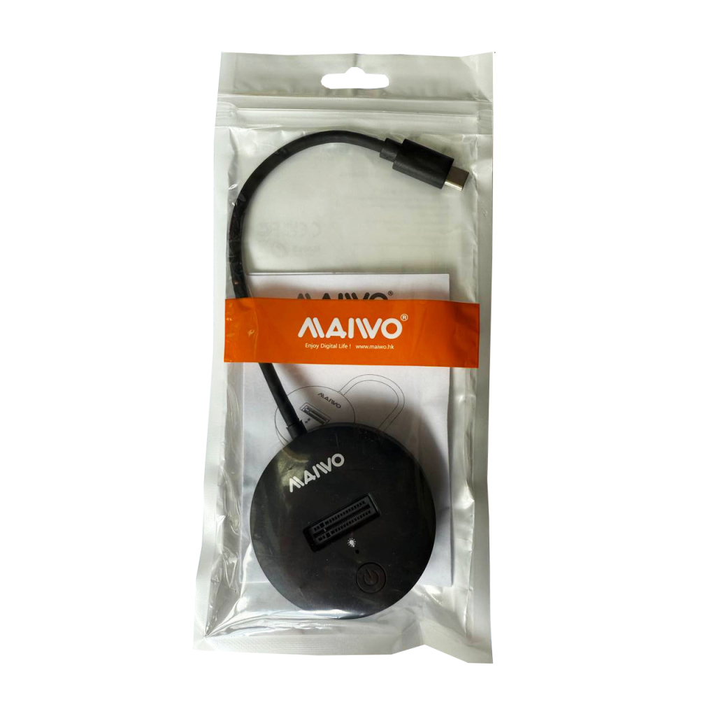 Док-станція для накопичувачів Maiwo M.2 NVMe/SATA SSD to USB3.2 Gen2 USB-C 10Gbps (K1698P2)