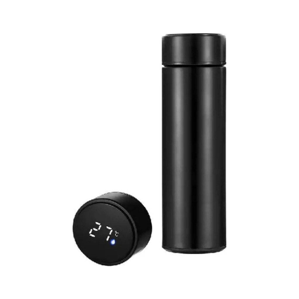 Термос Merlion з цифровим термометром 0,5 л, чорний (SUS-304E-Bk/500) Термос Merlion з цифровим термометром 0,5 л, чорний (SUS-304E-Bk/500)