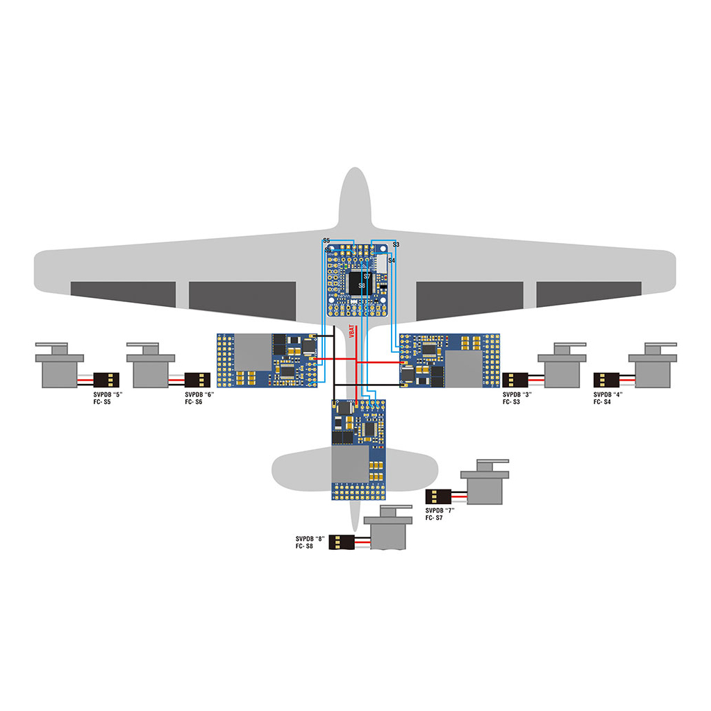 Плата розподілу живлення (PDB) MATEK SVPDB-12S (SVPDB12S)