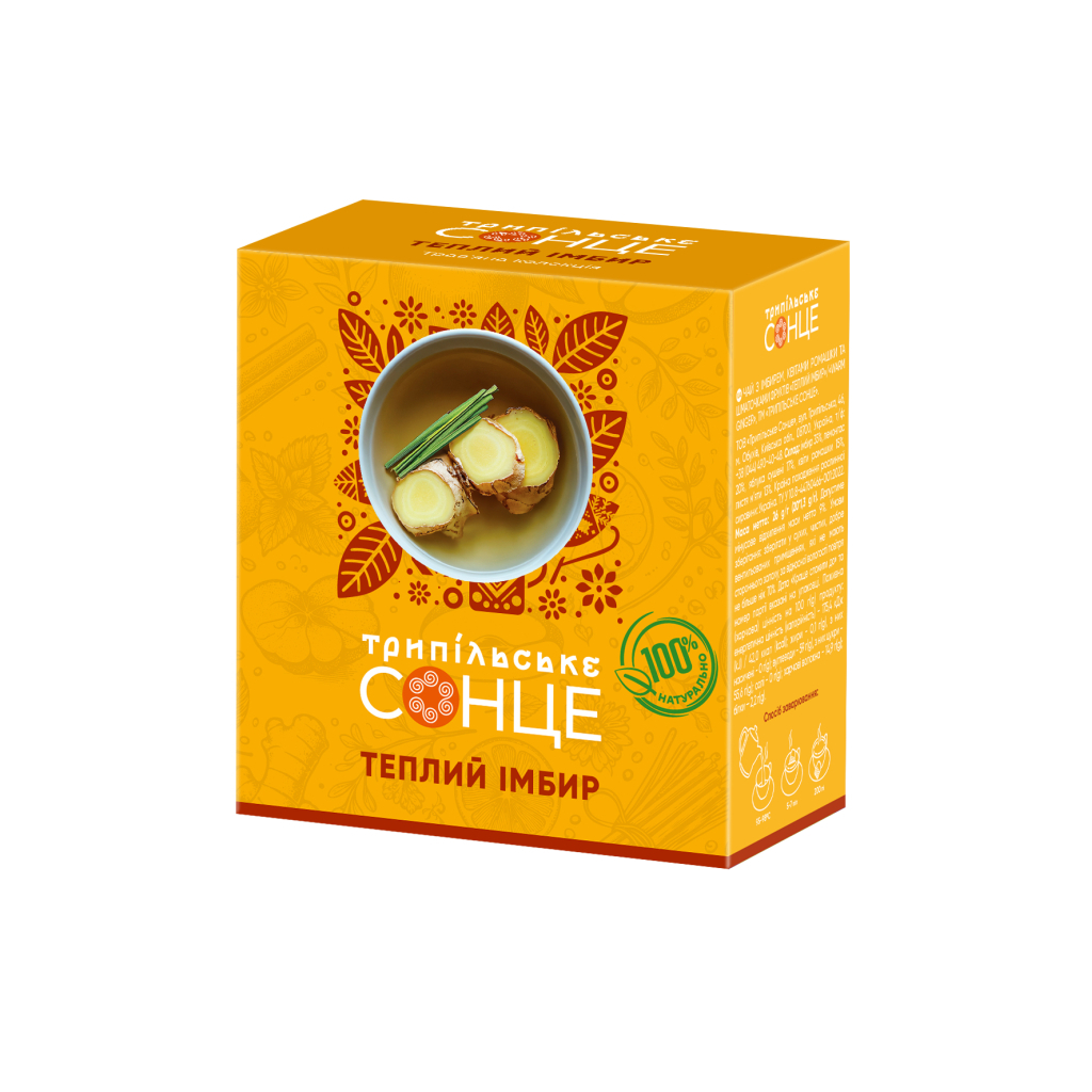 Чай Трипільське Сонце Теплий імбир 20х1.3 г (trs.04542)