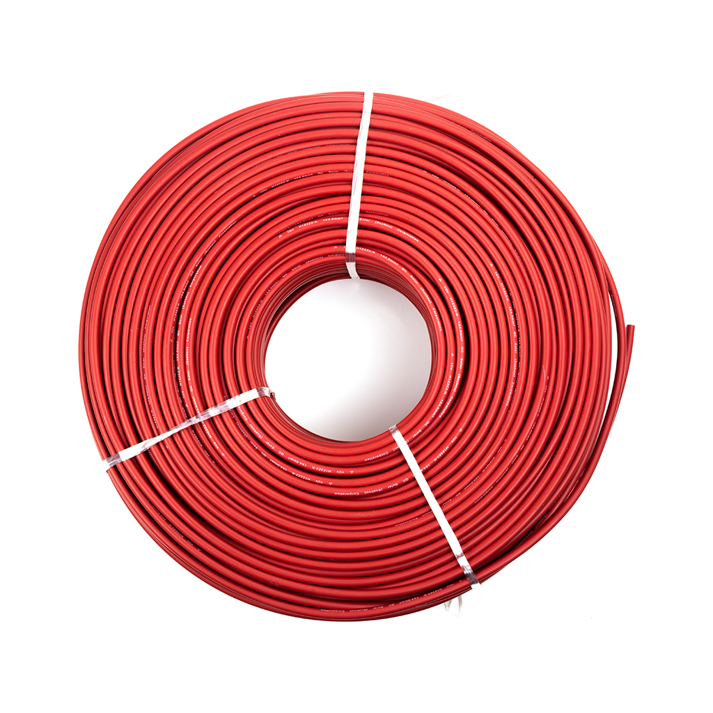 Кабель силовий PV 4 мм, бух/100м, red HiSmart (NV820412)