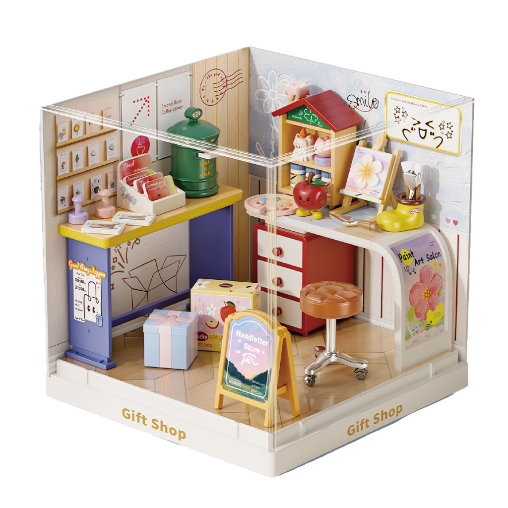 Конструктор Mini House румбокс серії Інтер'єр Міні – Крамниця подарунків (8037)