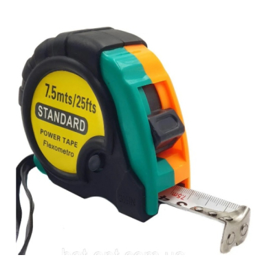 Рулетка Voltronic прогумована STANDART, 7,5м, Q48 (FM-RSS/7.5m)