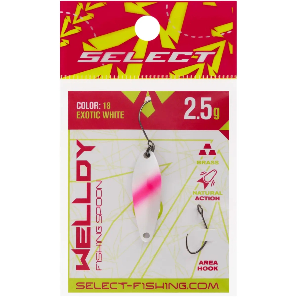 Блешня Select Welldy 2.5g 31mm 18 Exotic White (1870.81.11) Блешня Select Welldy 2.5g 31mm 18 Exotic White (1870.81.11)