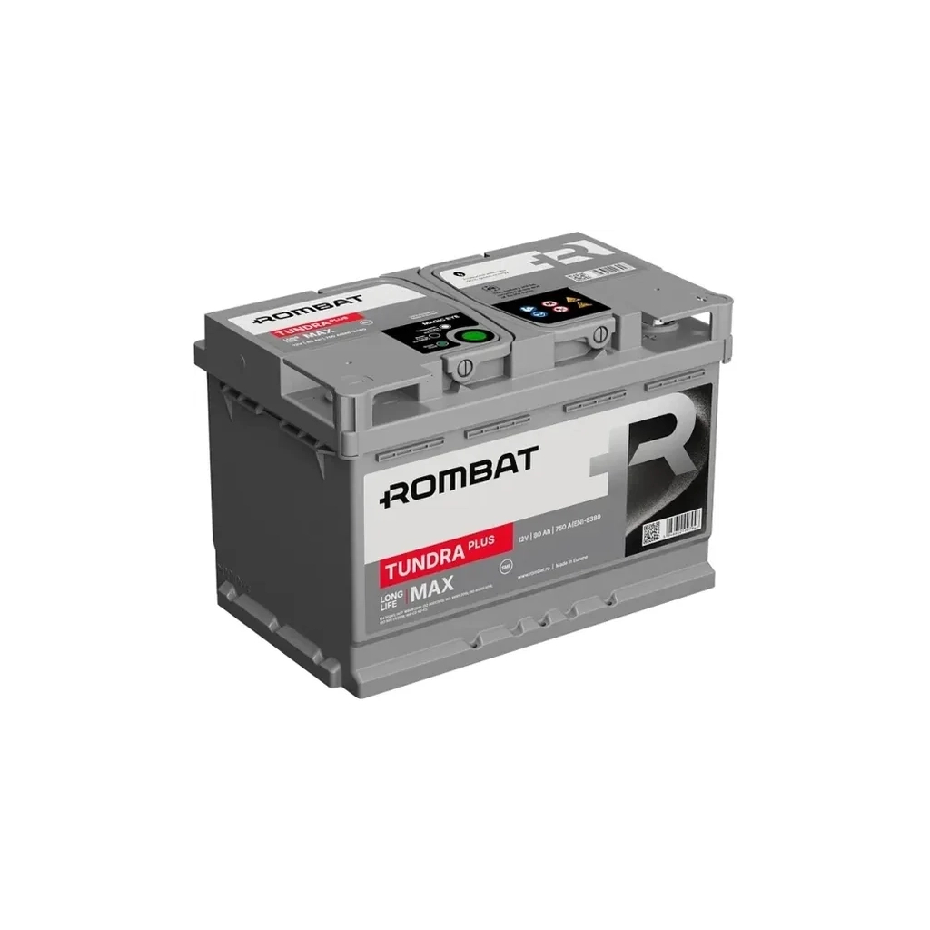Акумулятор автомобільний ROMBAT 6CT-80 (0) Tundra Plus E380 Акумулятор автомобільний ROMBAT 6CT-80 (0) Tundra Plus E380