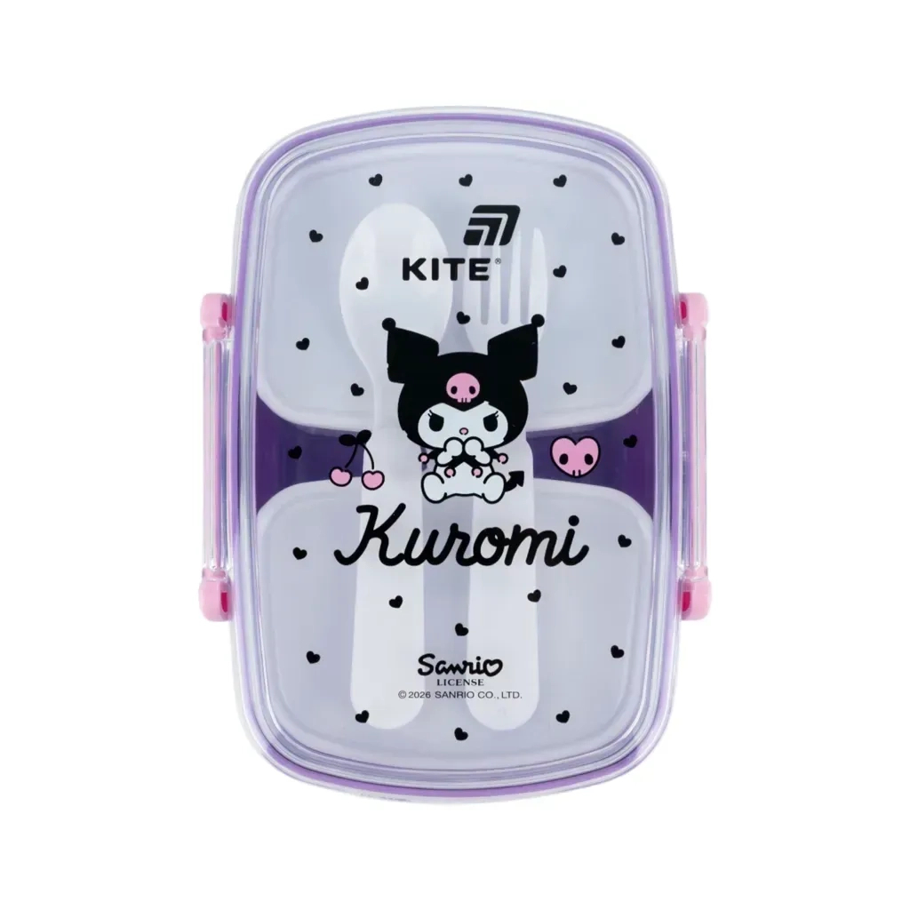 Ланч-бокс дитячий Kite Kuromi з наповненням 750 мл (HK26-181-2) Ланч-бокс дитячий Kite Kuromi з наповненням 750 мл (HK26-181-2)