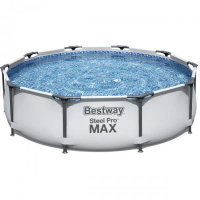 Басейн BestWay Steel Pro Max зі сходами та тент-кришкою 10700 л (BW-56420)