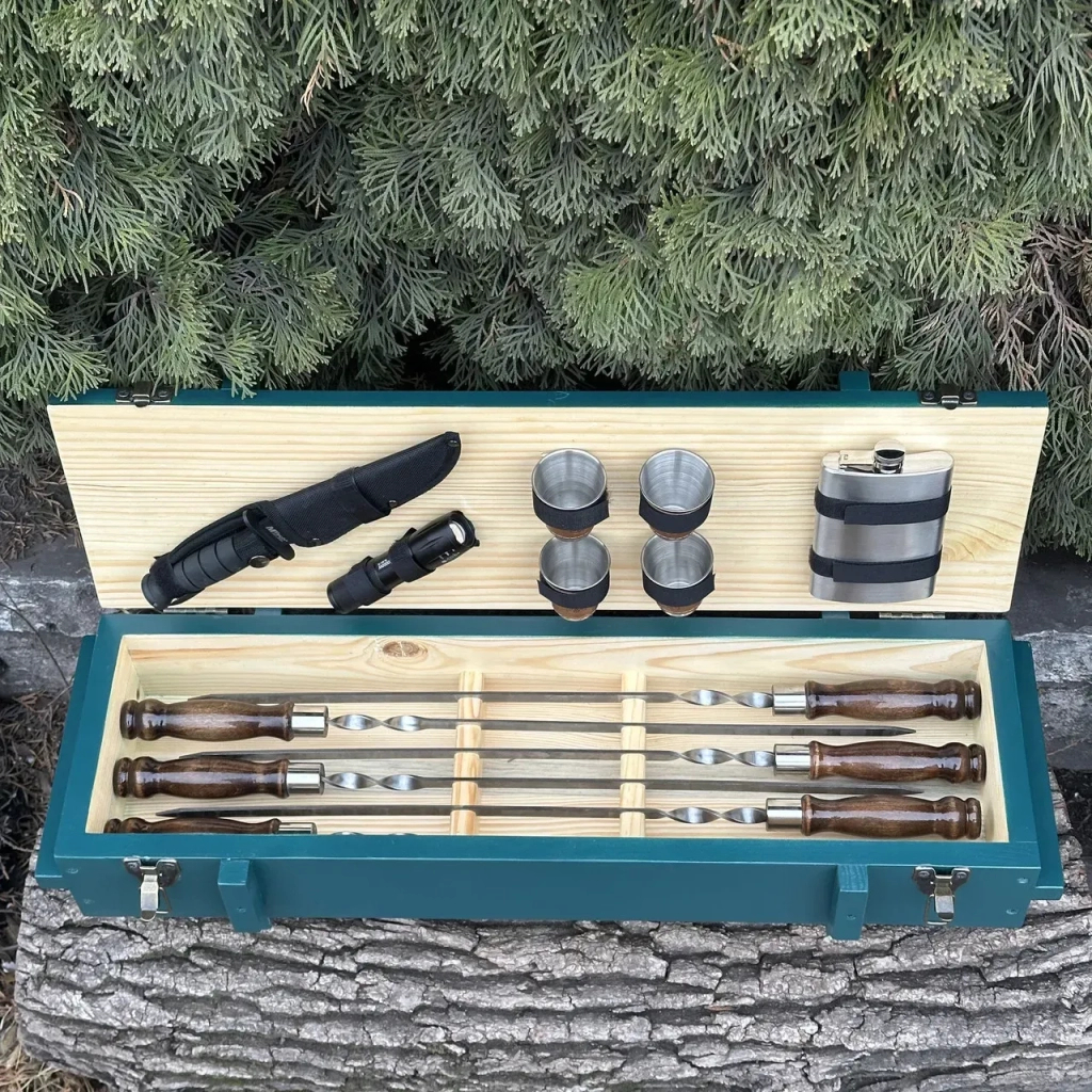 Набір для барбекю Metalzavod Мілітарі бірюзовий (PN-Militari-BRZ)