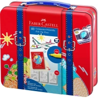 Faber-Castell felt-tip pens in a metal case Connector Fasten together 40 colors (31347)