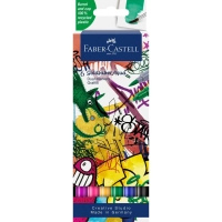 Art marker Faber-Castell set of watercolor double-sided Goldfaber Aqua Dual Marker Graffiti, 6 colors (32312)