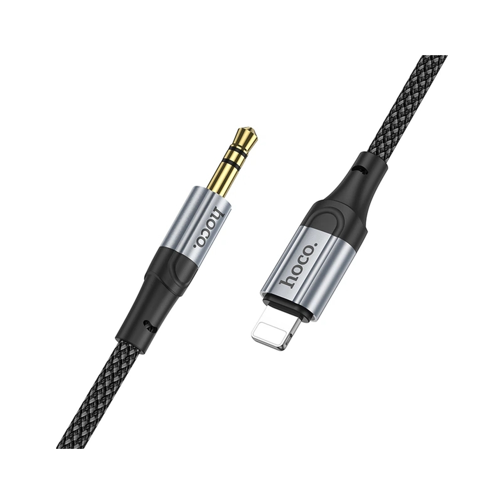 Кабель мультимедійний Lightning to 3.5mm M 1.0m nylon UPA26 black HOCO (6942007608817) Кабель мультимедійний Lightning to 3.5mm M 1.0m nylon UPA26 black HOCO (6942007608817)