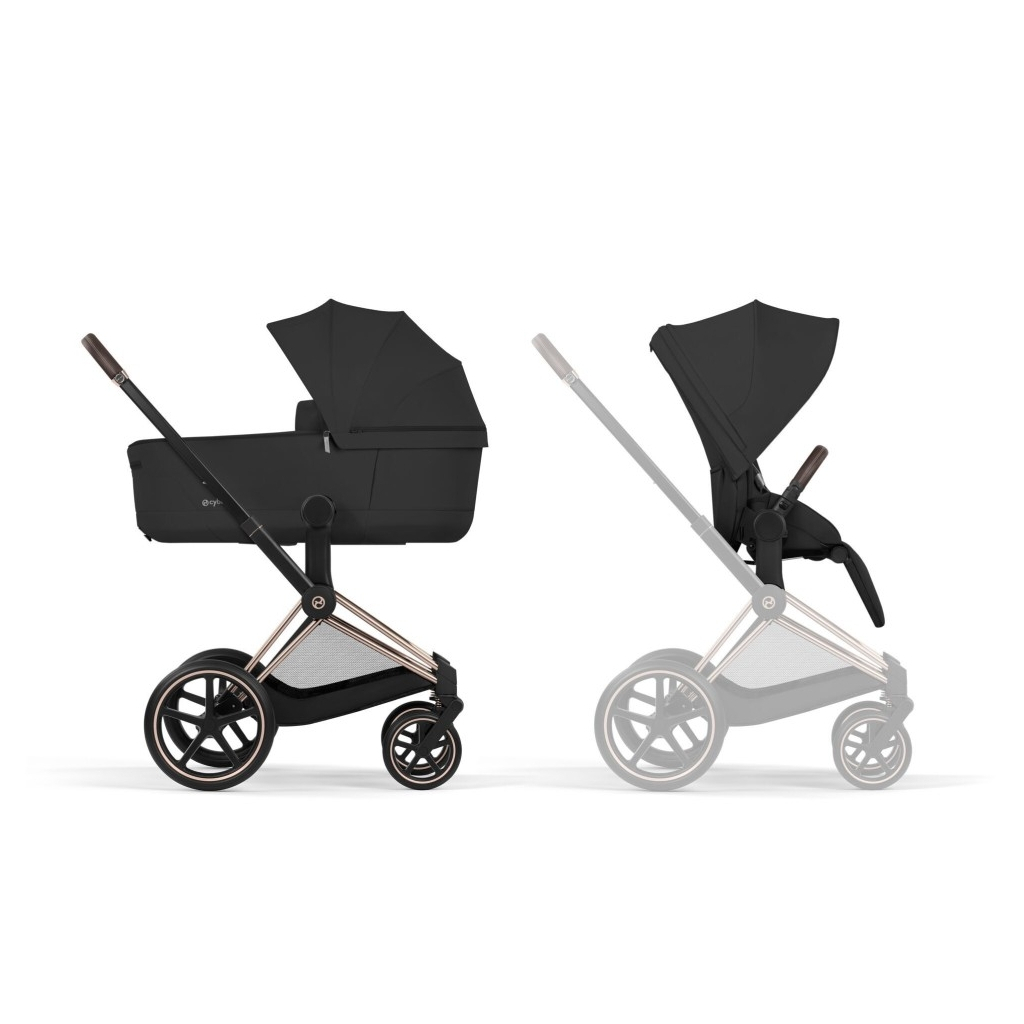 Коляска Cybex Priam 2 в 1 RG Sepia Black COMFORT (526000001)