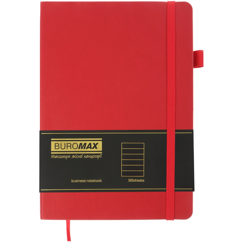 Книга записна Buromax BRIEF L2U , А5, 96 аркушів, лінія, червоний (BM.295204-05) Книга записна Buromax BRIEF L2U , А5, 96 аркушів, лінія, червоний (BM.295204-05)