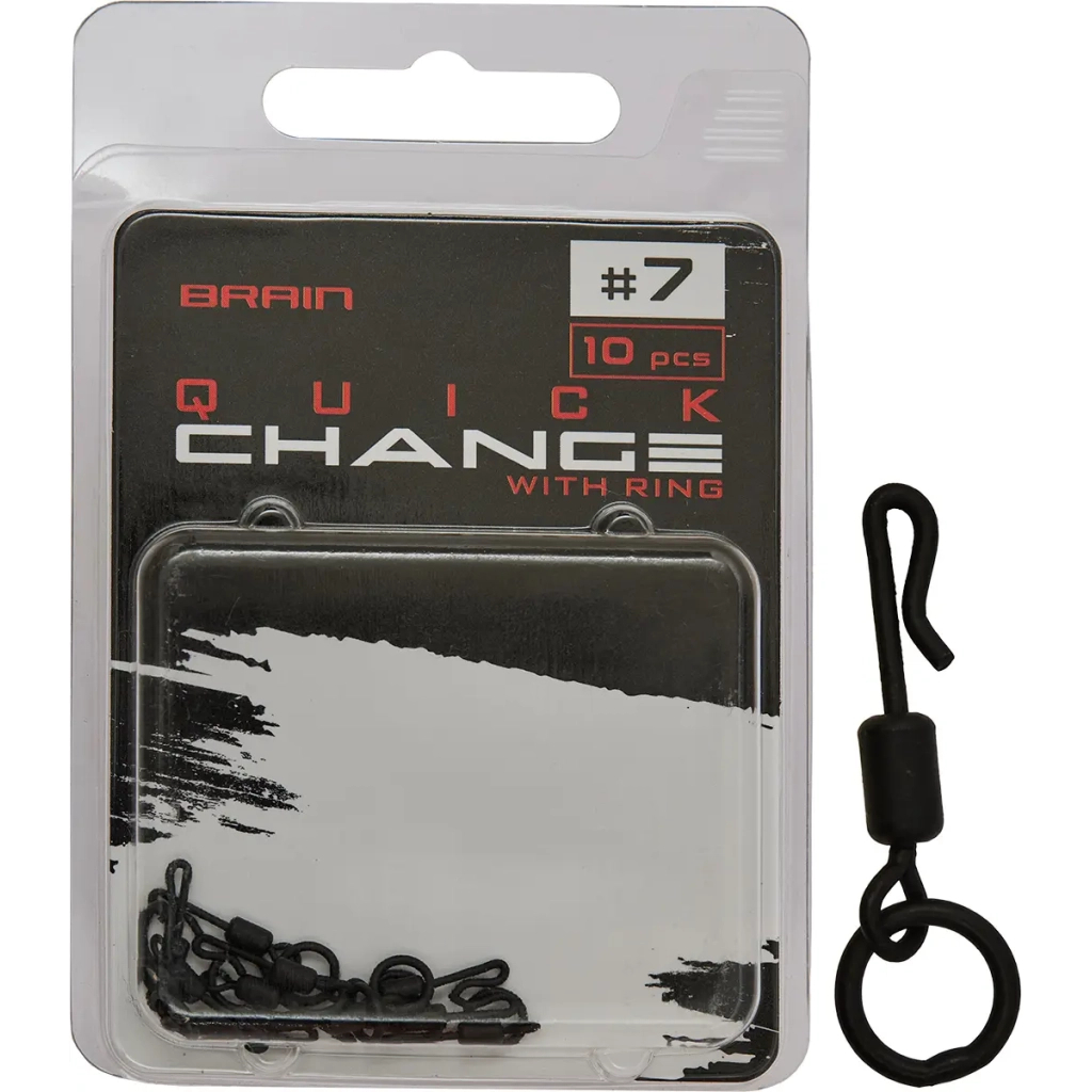 Вертлюг Brain Quick Change With Ring No.7 (10 шт/уп) SGCA-8021-7 (1858.24.67) Вертлюг Brain Quick Change With Ring No.7 (10 шт/уп) SGCA-8021-7 (1858.24.67)