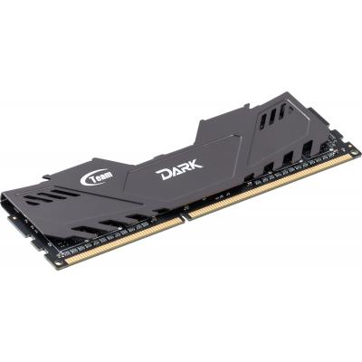 Модуль пам'яті для комп'ютера DDR3 4GB 1600 MHz Dark Series Gray Team (TDGED34G1600HC901)