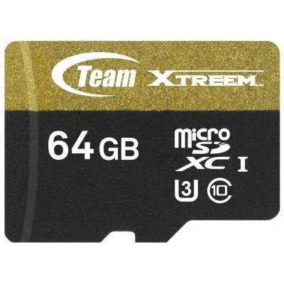 Карта пам'яті Team 64GB microSD class 10 UHS| U3 (TUSDX64GU303)