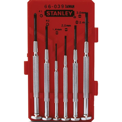 Набір викруток Stanley отверток точной механики Watchmaker 6шт. (1-66-039)
