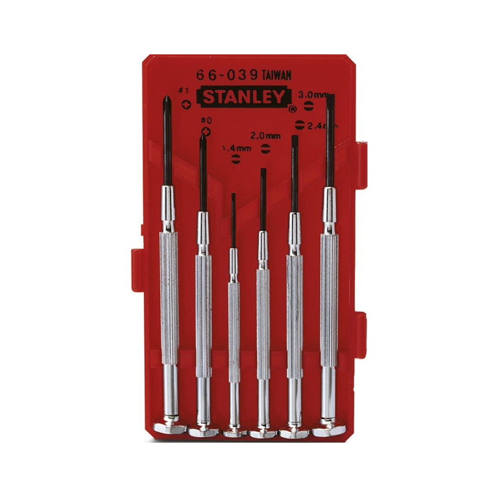 Набір викруток Stanley отверток точной механики Watchmaker 6шт. (1-66-039)