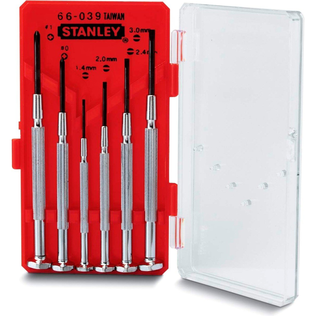 Набір викруток Stanley отверток точной механики Watchmaker 6шт. (1-66-039)
