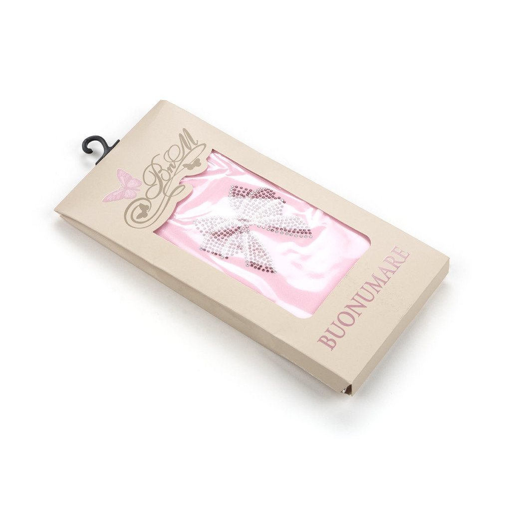 Колготки дитячі BNM з бантиком зі страз (M0C0302-0989-104G-pink)