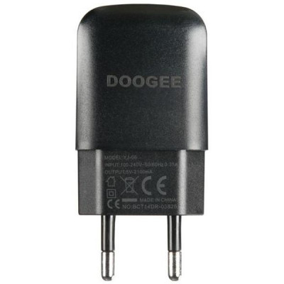Зарядний пристрій Doogee 2A Black + cable MicroUSB (63006)