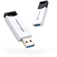 USB флеш накопичувач eXceleram 128GB H2 Series White/Black USB 3.1 Gen 1 (EXU3H2W128)