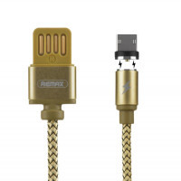 Дата кабель USB 2.0 AM to Micro 5P 1.0m Gravity series Magnetic gold Remax (RC-095M-GOLD)