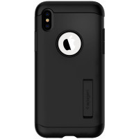 Чохол до мобільного телефона Spigen iPhone XS Slim Armor Black (063CS25136)