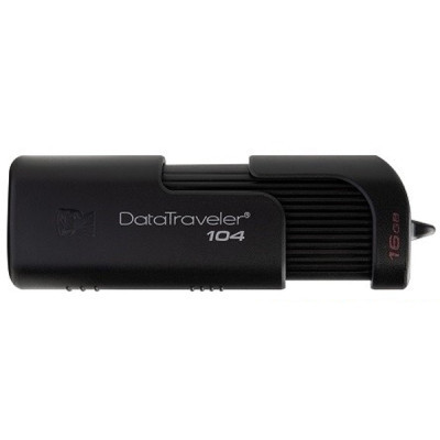 USB флеш накопичувач Kingston 16GB DataTraveller 104 Black USB 2.0 (DT104/16GB)