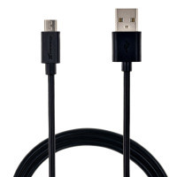 Дата кабель USB 2.0 AM to Micro 5P 1.5m black Grand-X (PM015B)