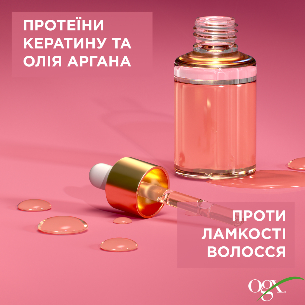 Кондиціонер для волосся OGX Keratin Oil проти ламкості з кератиновою олією 385 мл (0022796977526)