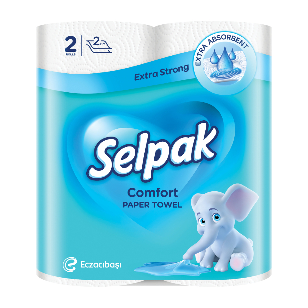 Паперові рушники Selpak Сomfort 2 шари 2 рулони (8690530008847) Паперові рушники Selpak Сomfort 2 шари 2 рулони (8690530008847)