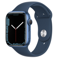 Смарт-годинник Apple Watch Series 7 GPS 45mm Blue Aluminium Case with Deep Navy S (MKN83UL/A)