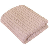 Plaid Provence Soft braids Powder 90x130 cm (11686)