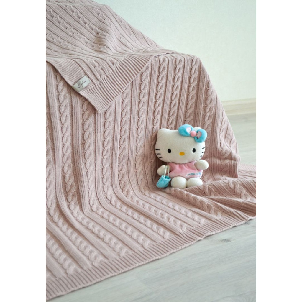 Плед Прованс Soft коси Пудра 90x130 см (11686)