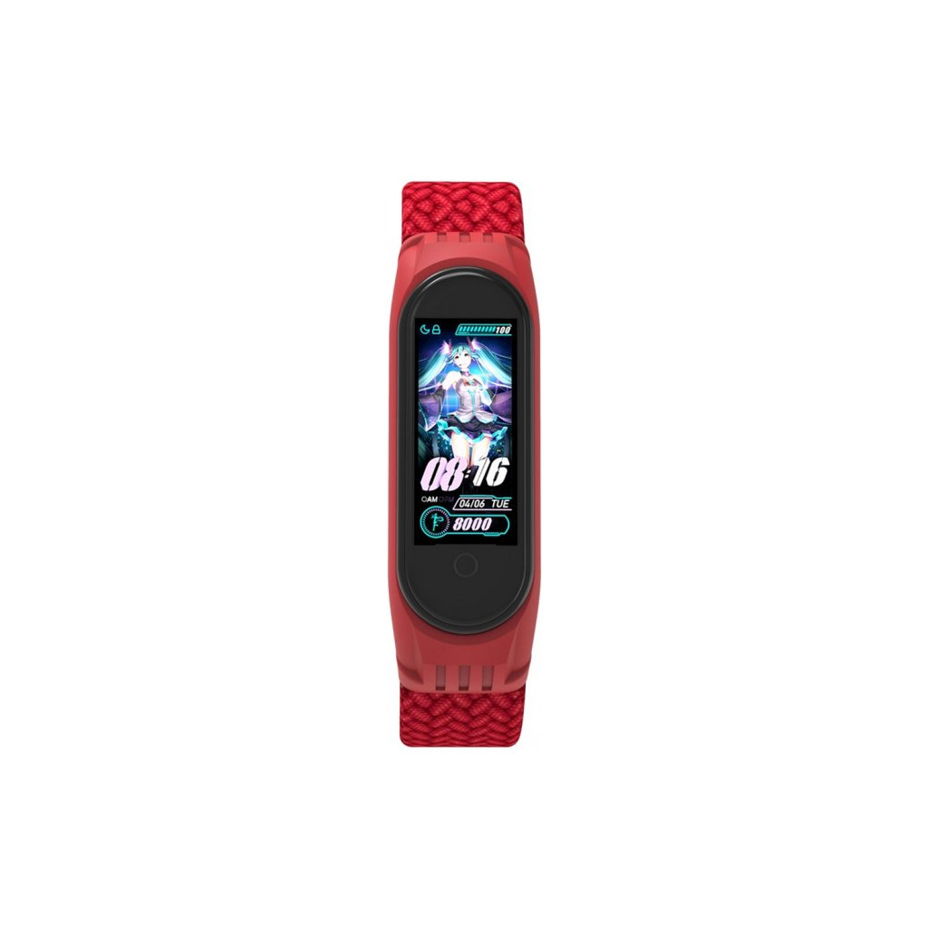 Ремінець до фітнес браслета Armorstandart Braided Solo Loop для Xiaomi Mi Band 4/5/6 Red size L (ARM58762)