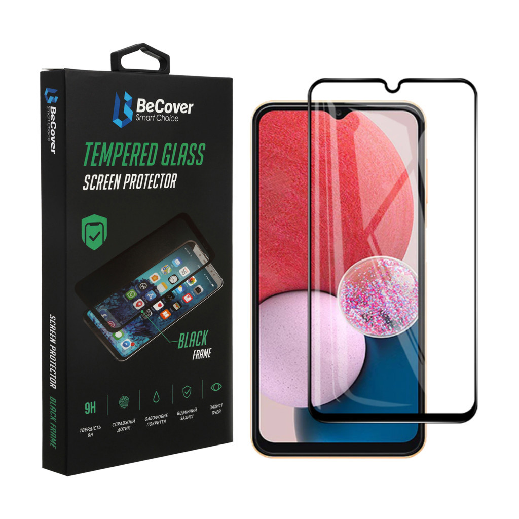 Скло захисне BeCover Samsung Galaxy A13 4G SM-A135/A23 SM-A235/M23 5G SM-M236 Black (707320) Скло захисне BeCover Samsung Galaxy A13 4G SM-A135/A23 SM-A235/M23 5G SM-M236 Black (707320)