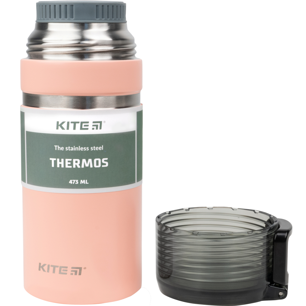 Поїльник-непроливайка Kite термос 473 мл., персиковий (K21-320-01)